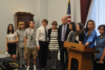 Monday, 4/16/12 - Youth spoke alongside Congressman Jim McGovern at a congressional screening of the IHTD films.