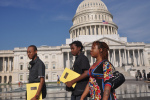 Waiting to meet with their congressional representatives.