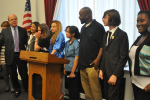 Monday, 4/16/12 - Youth spoke alongside Congressman Jim McGovern at a congressional screening of the IHTD films.